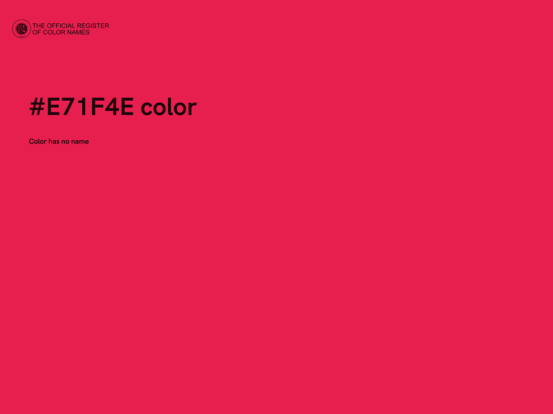 #E71F4E color image