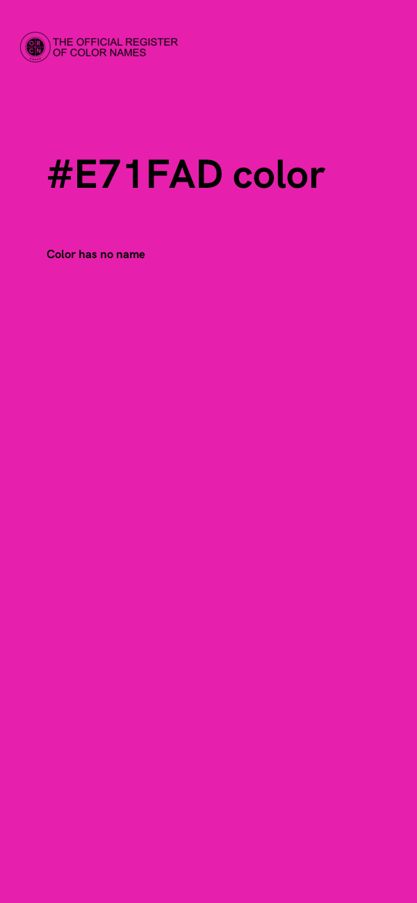 #E71FAD color image