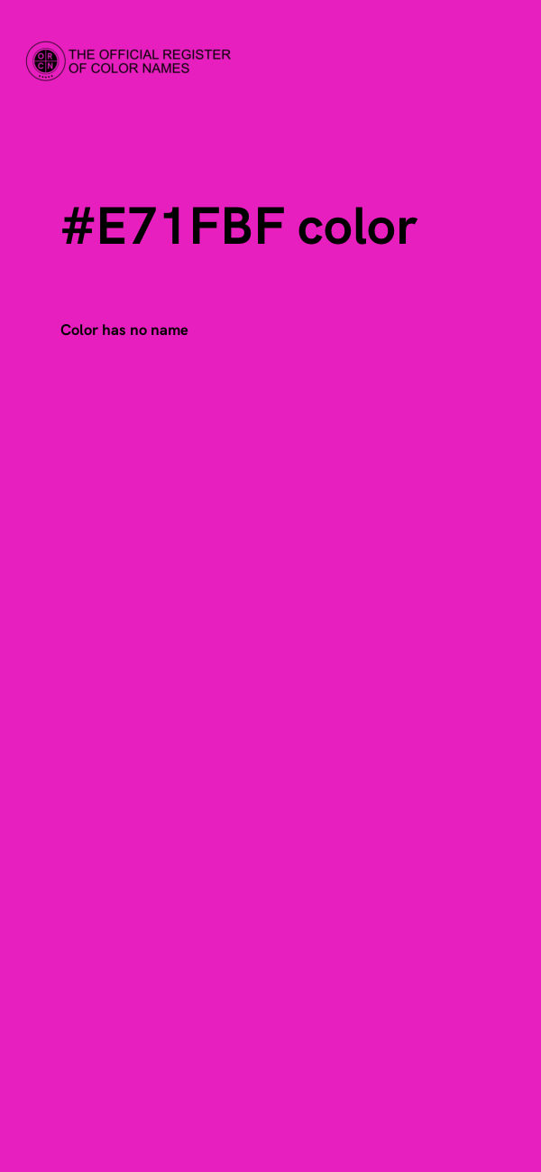 #E71FBF color image