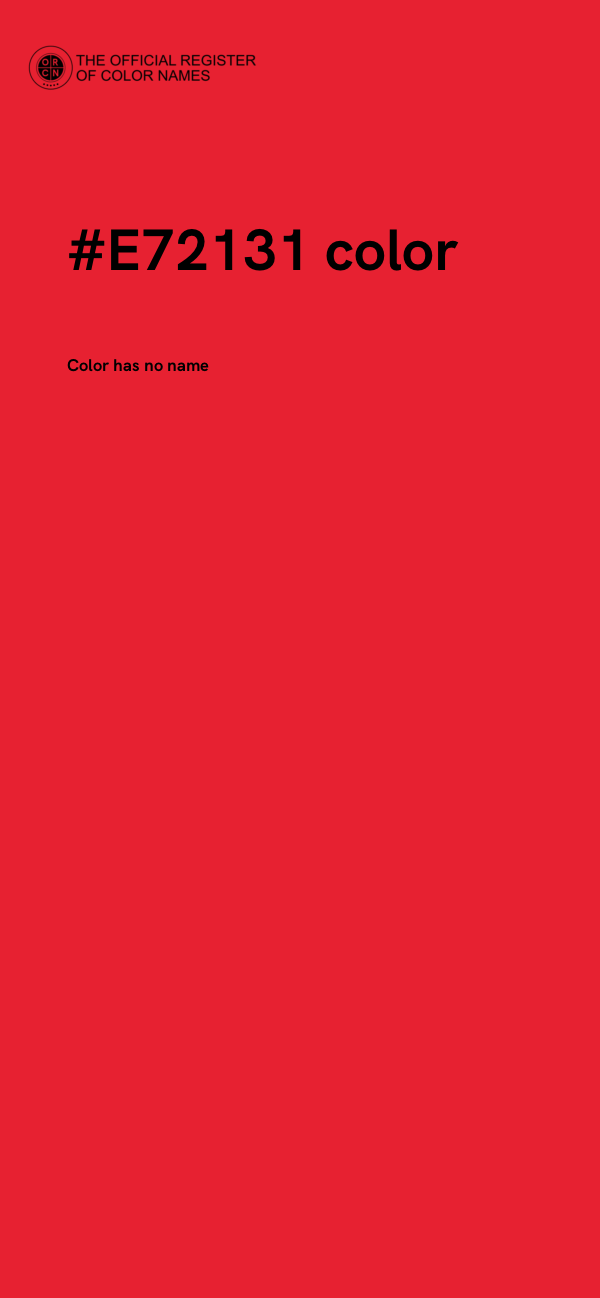 #E72131 color image