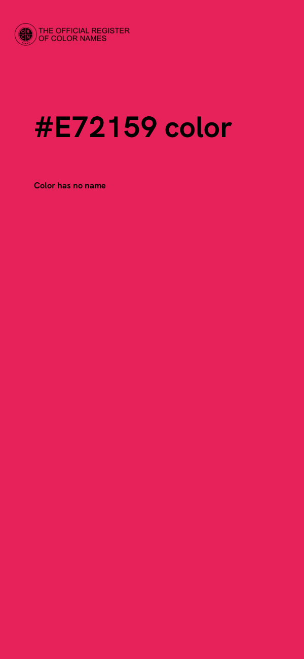 #E72159 color image
