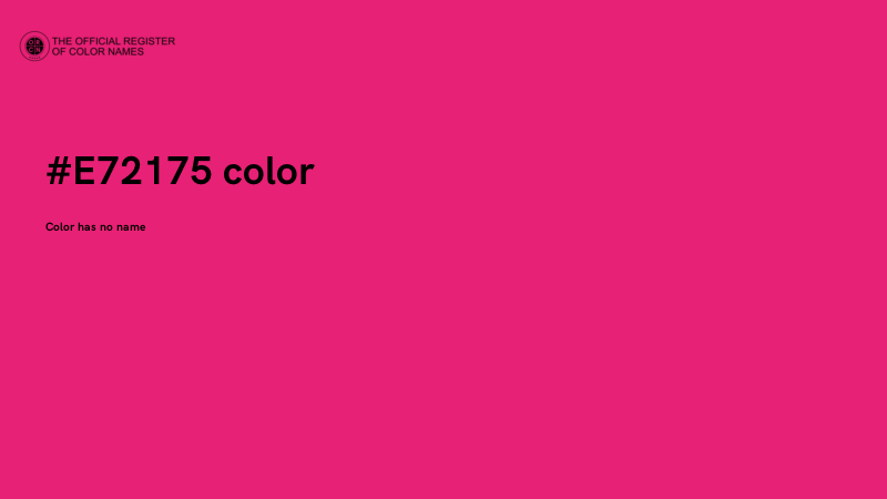 #E72175 color image