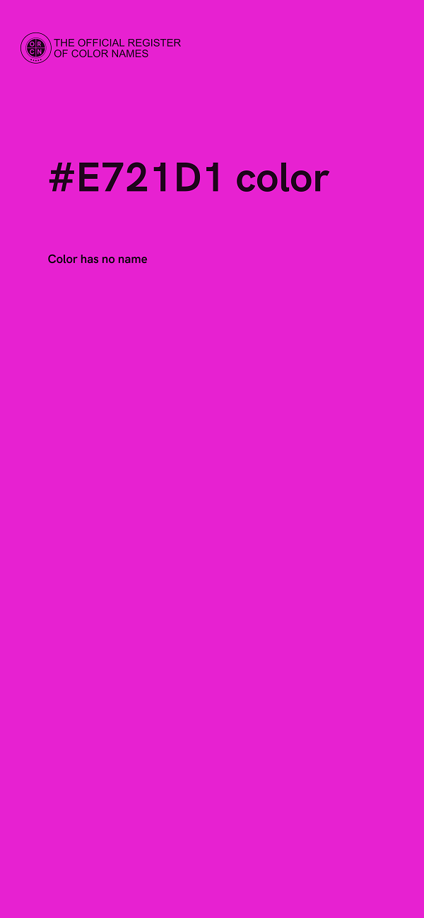 #E721D1 color image