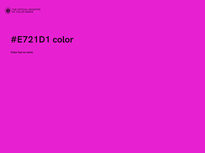 #E721D1 color image