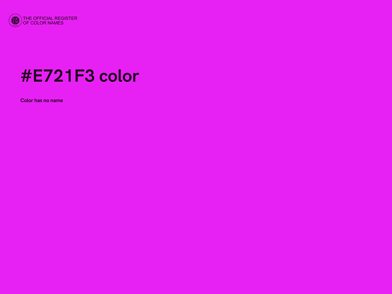 #E721F3 color image