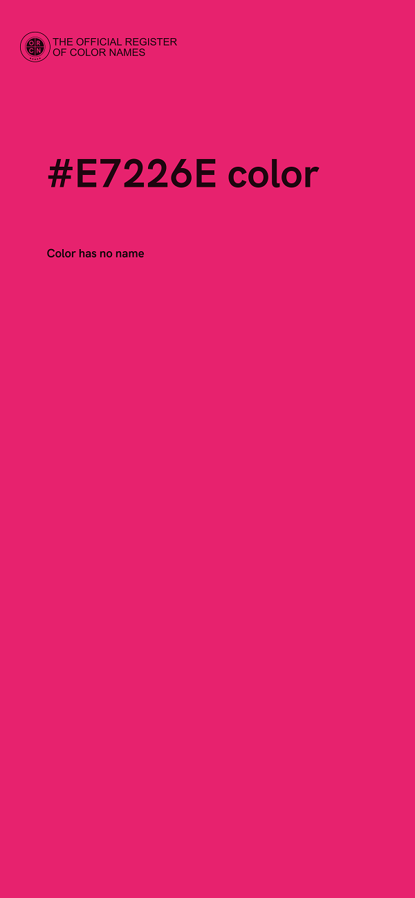 #E7226E color image