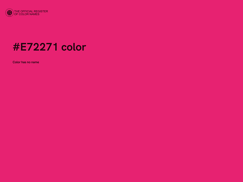 #E72271 color image