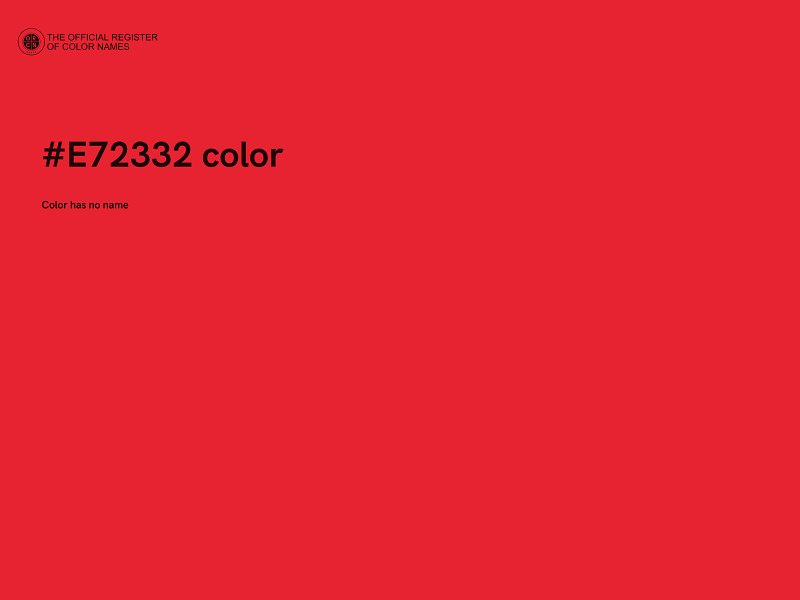#E72332 color image