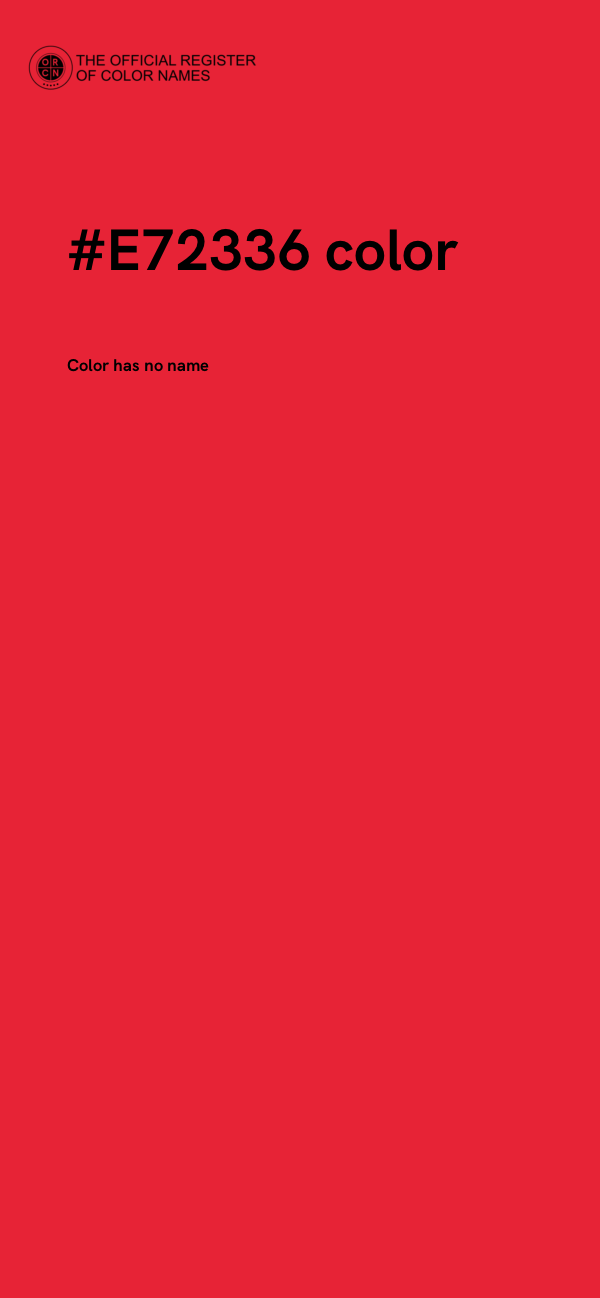 #E72336 color image
