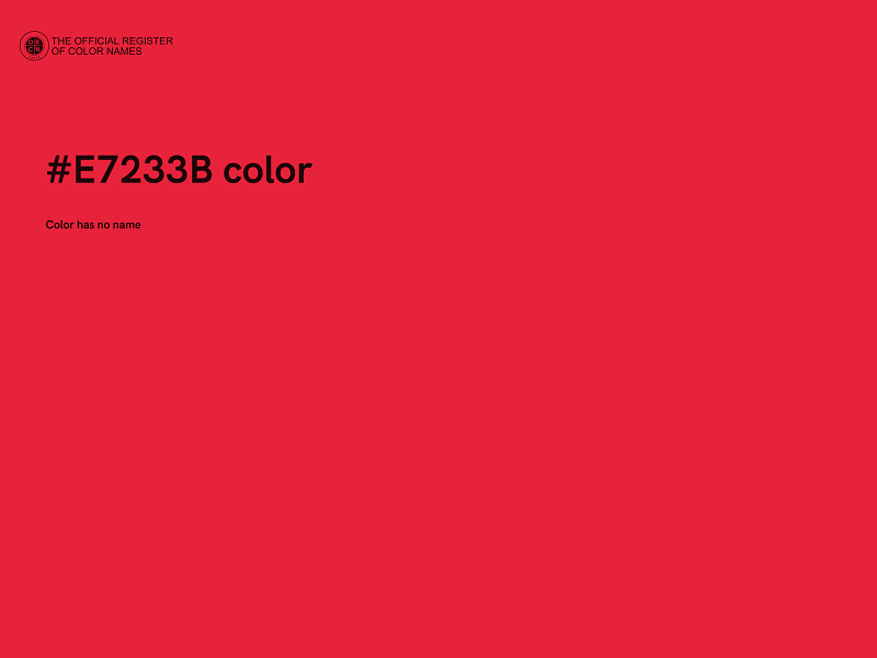 #E7233B color image