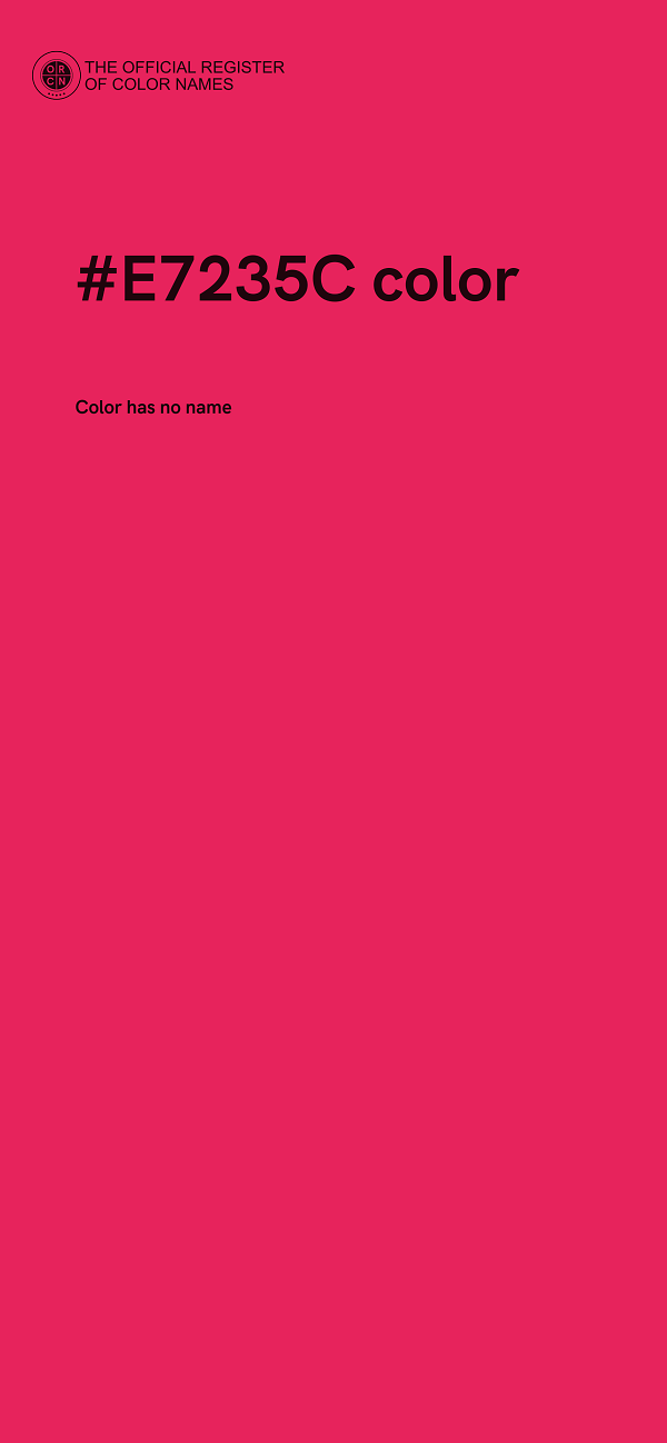 #E7235C color image