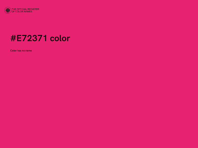 #E72371 color image