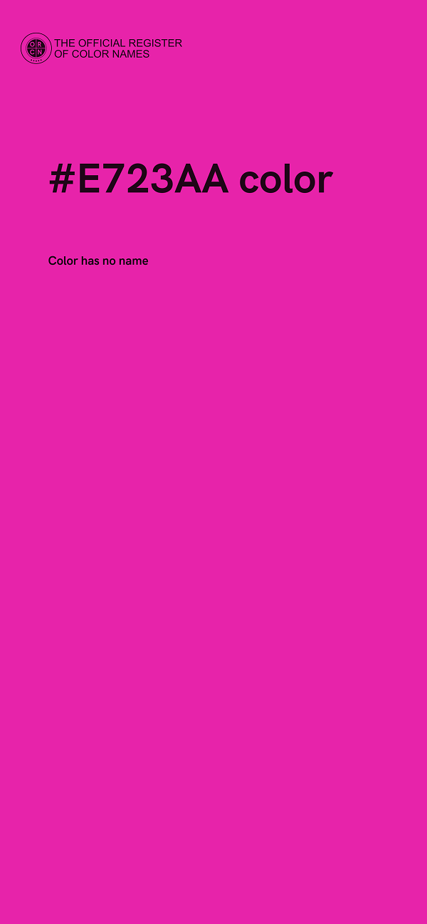 #E723AA color image