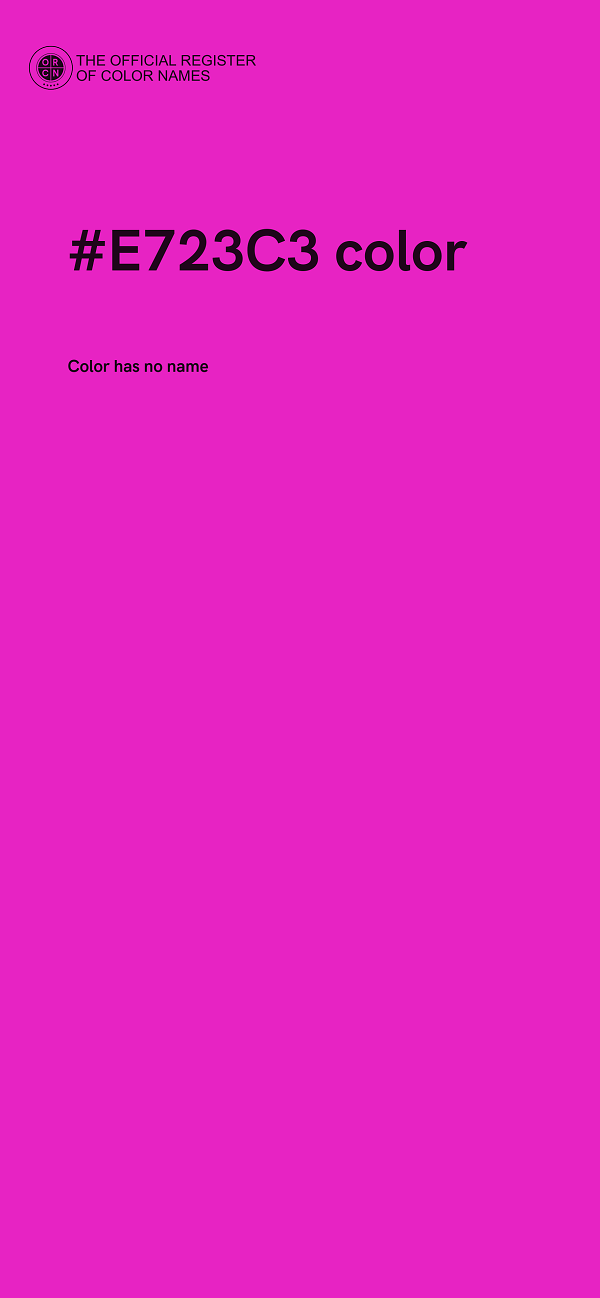 #E723C3 color image