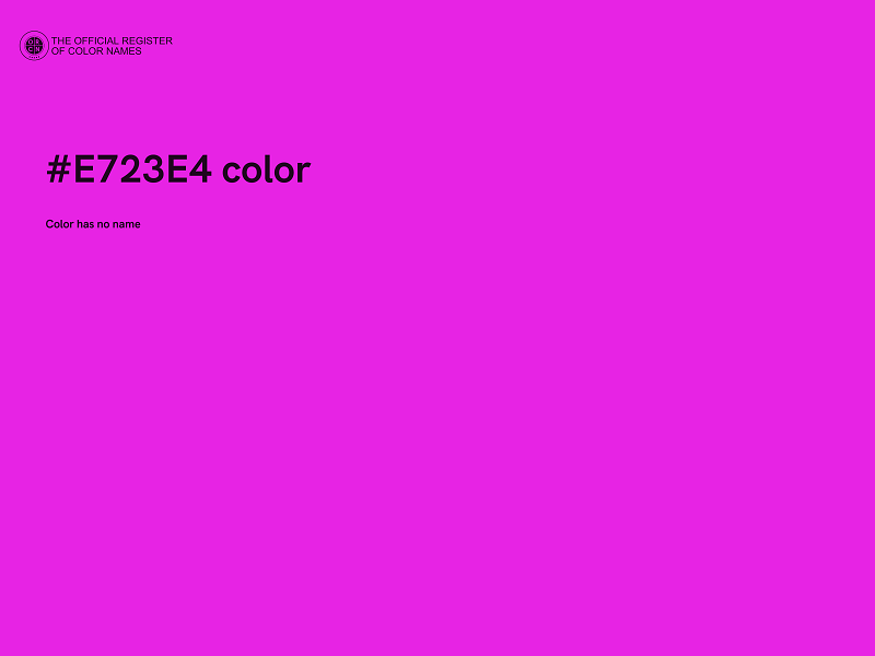 #E723E4 color image