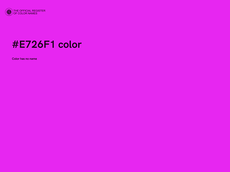 #E726F1 color image