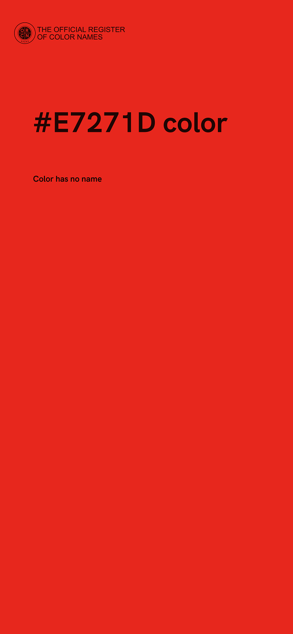 #E7271D color image
