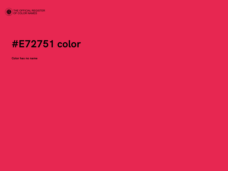 #E72751 color image
