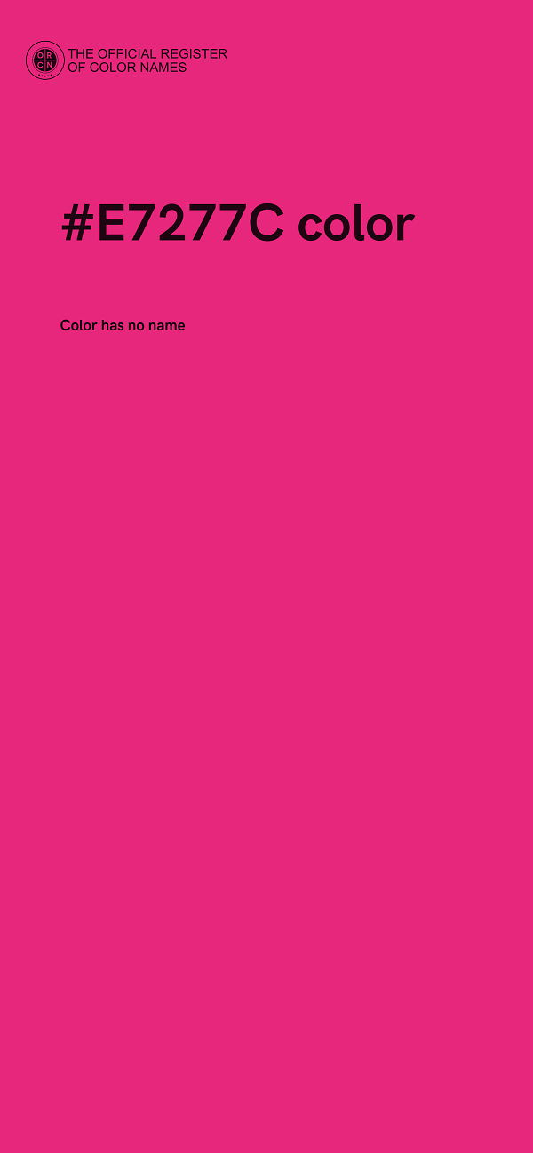 #E7277C color image