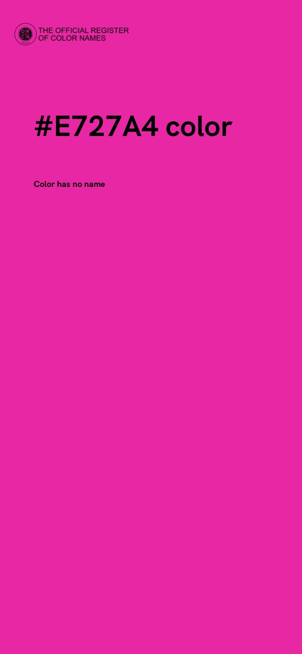 #E727A4 color image