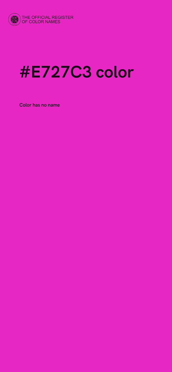 #E727C3 color image