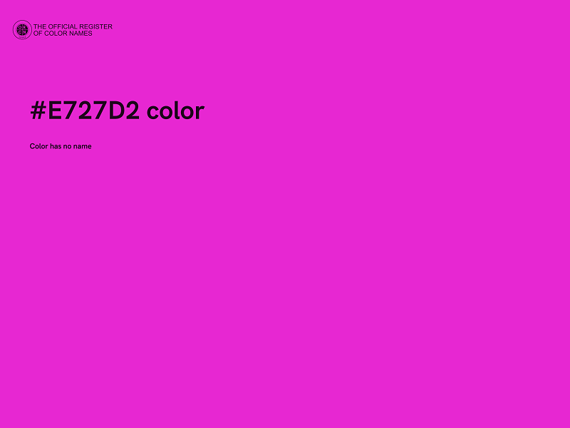 #E727D2 color image