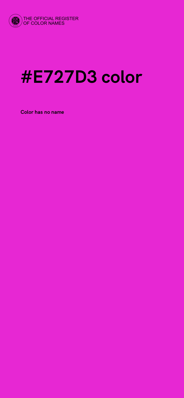 #E727D3 color image