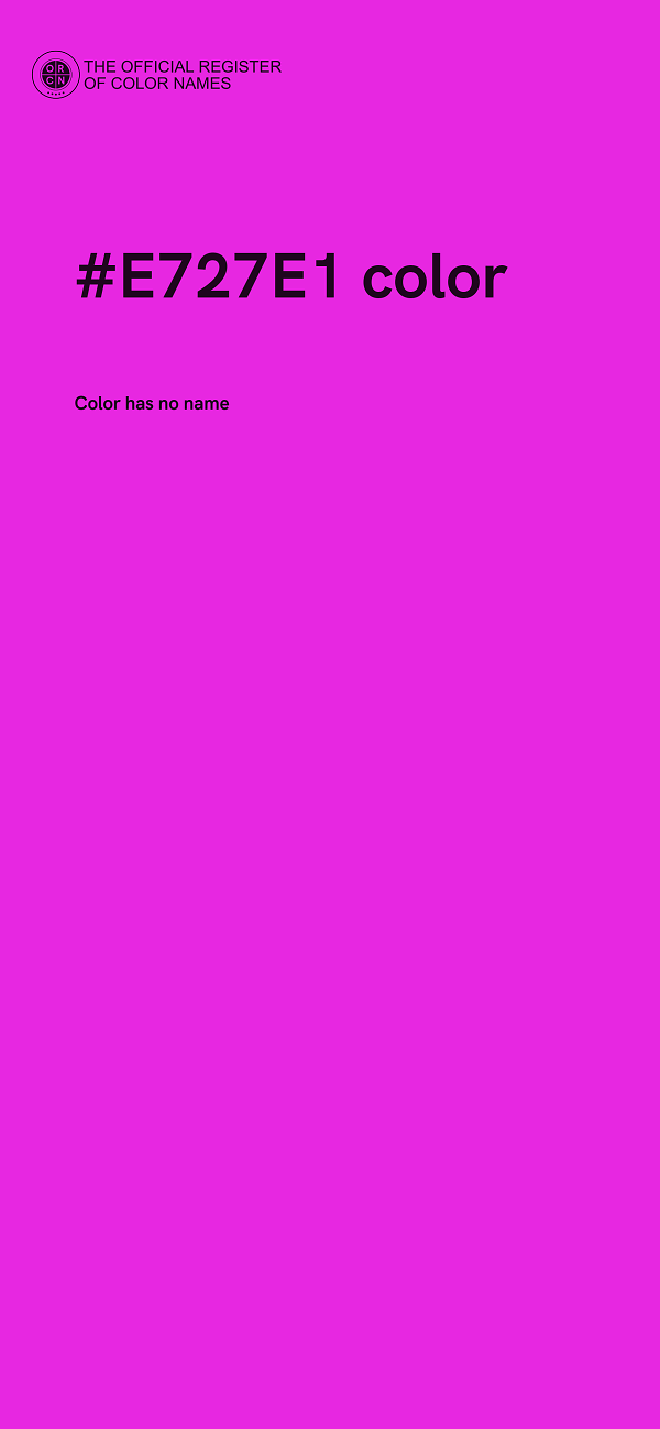 #E727E1 color image