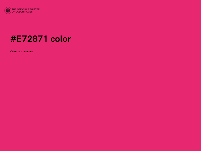 #E72871 color image