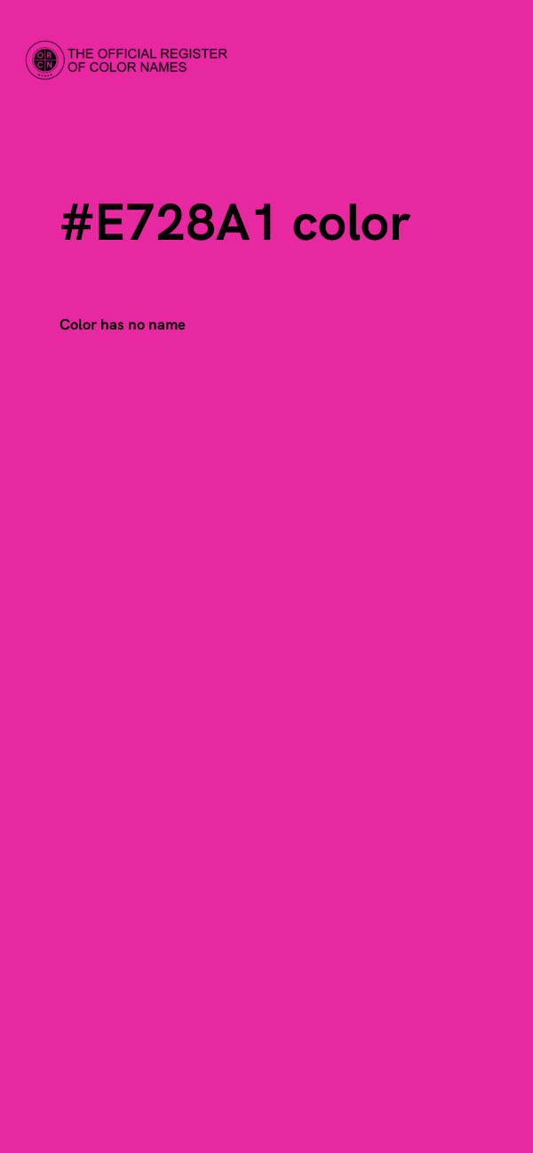 #E728A1 color image