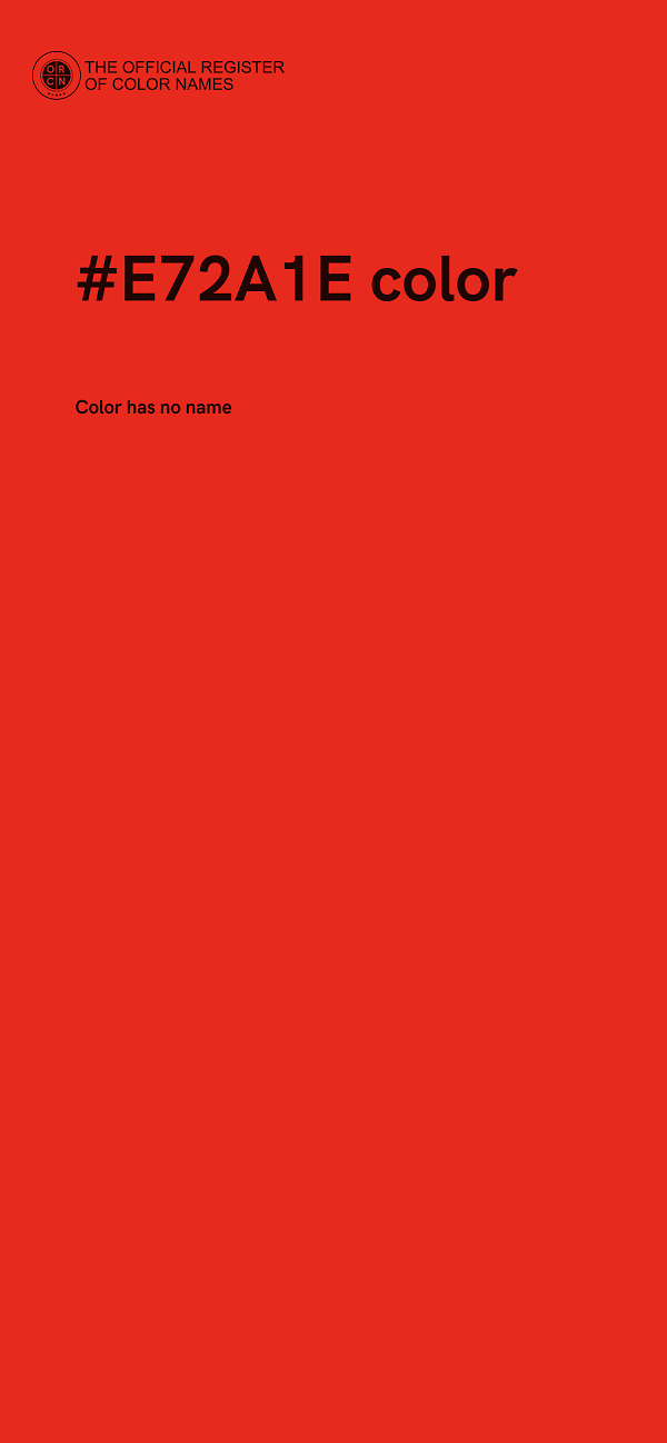 #E72A1E color image