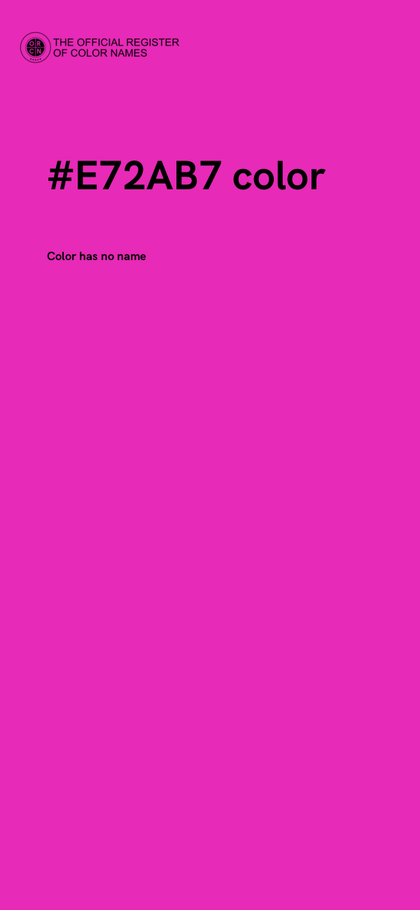 #E72AB7 color image