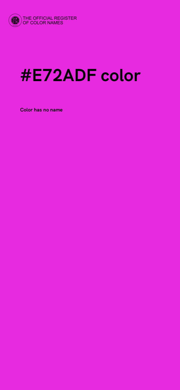 #E72ADF color image