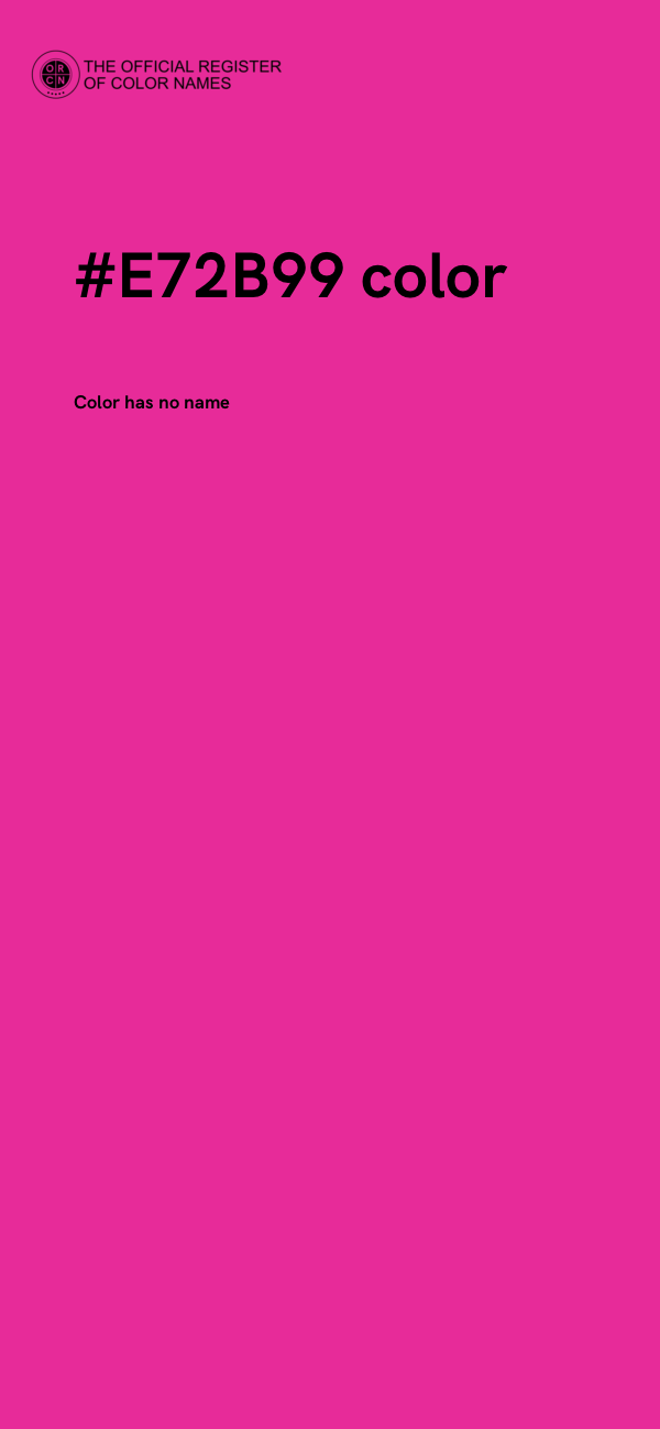 #E72B99 color image