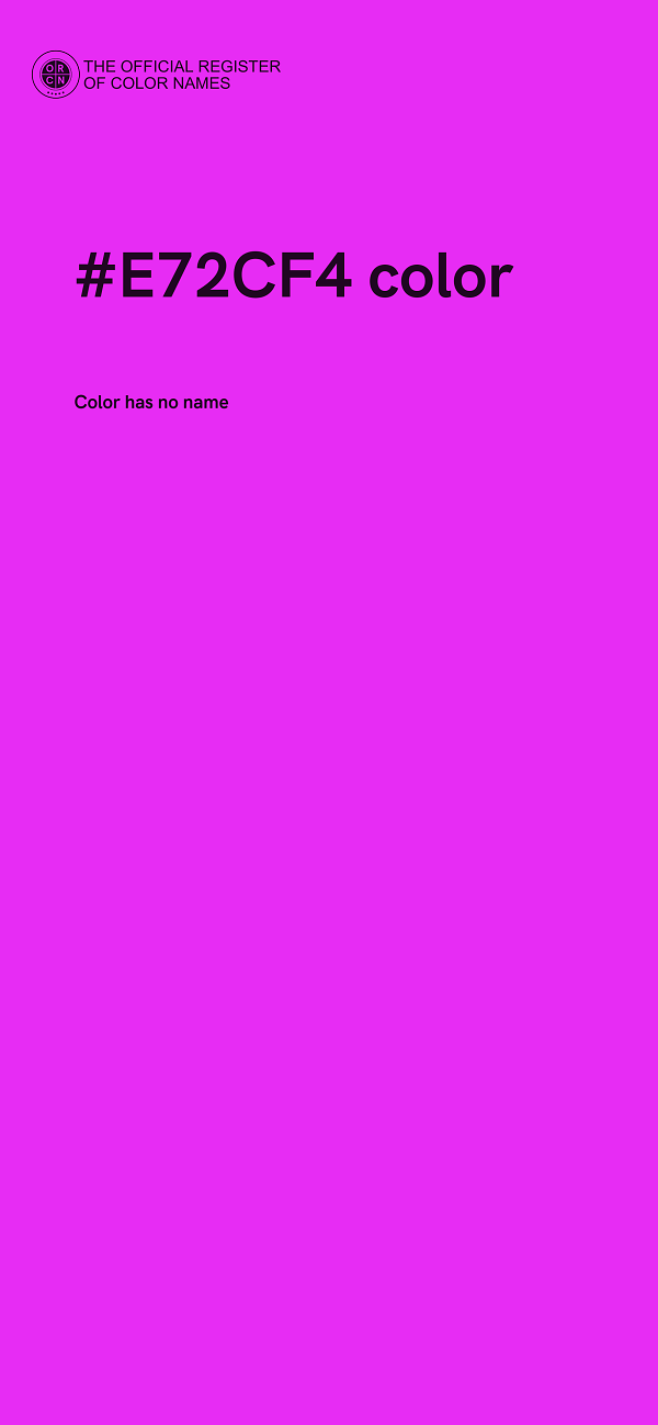 #E72CF4 color image