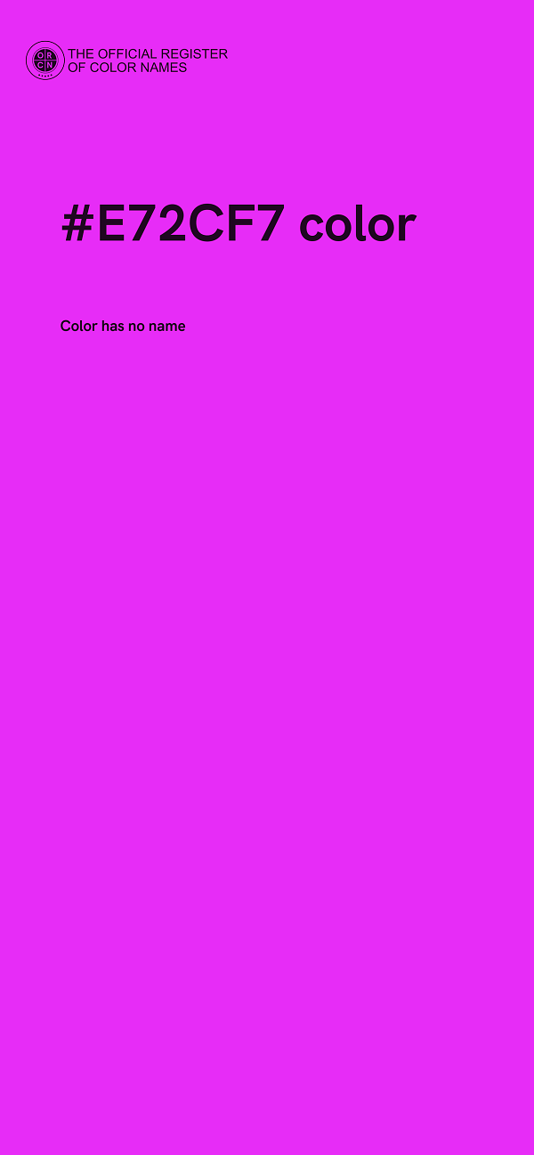 #E72CF7 color image