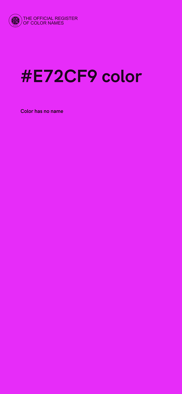 #E72CF9 color image
