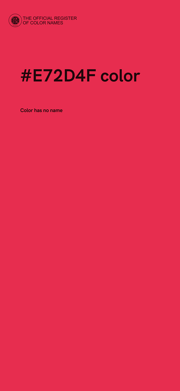 #E72D4F color image