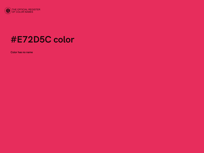 #E72D5C color image