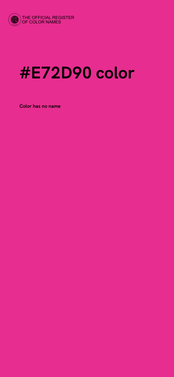 #E72D90 color image