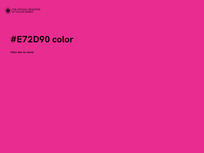 #E72D90 color image
