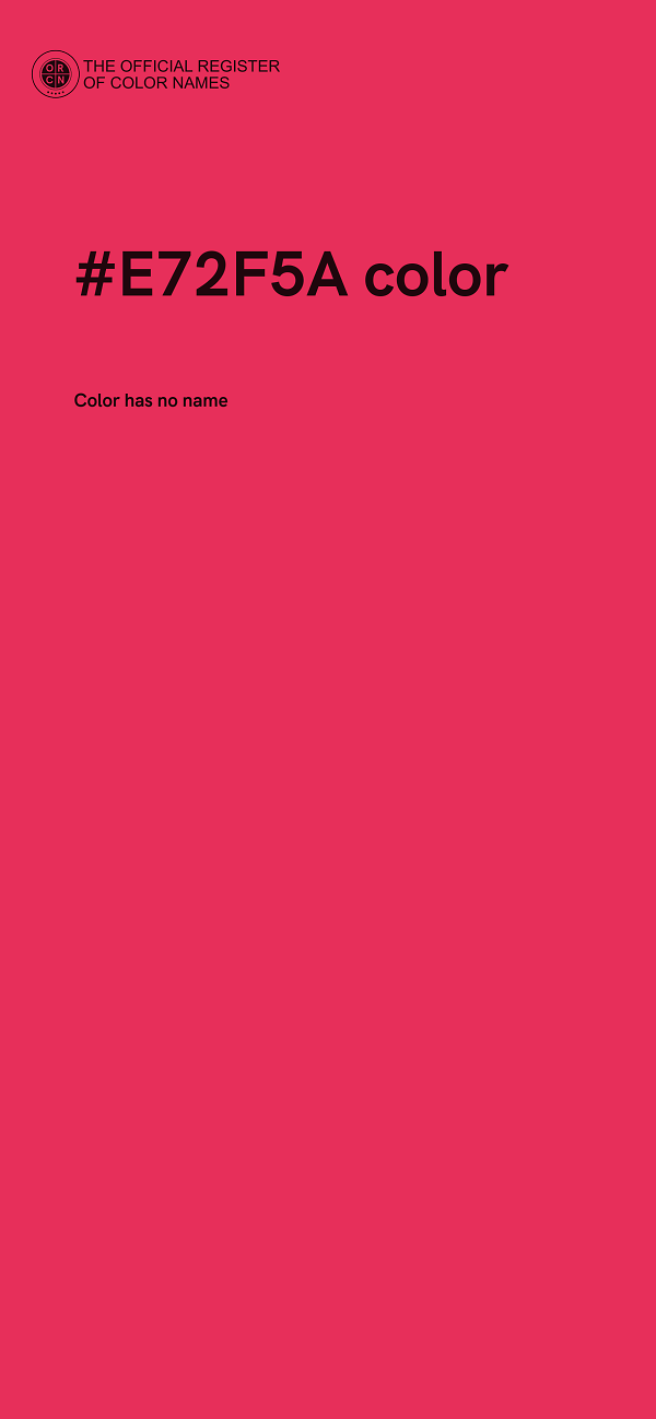 #E72F5A color image