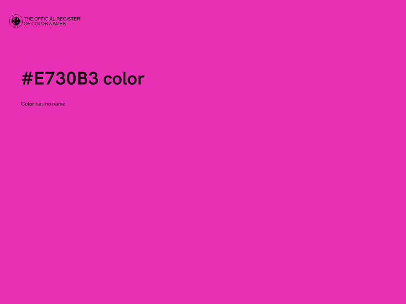 #E730B3 color image