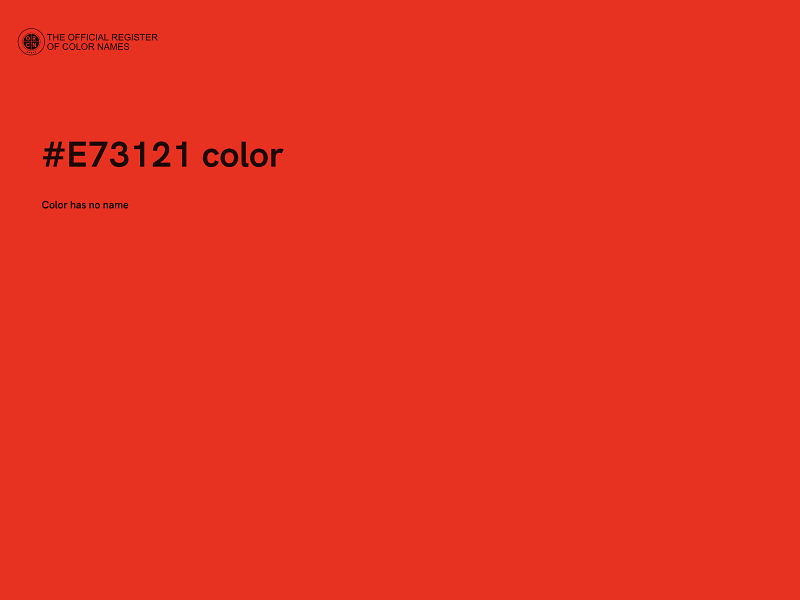 #E73121 color image