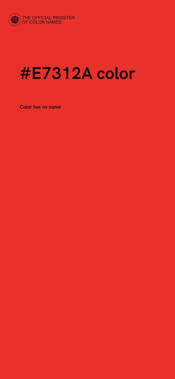 #E7312A color image