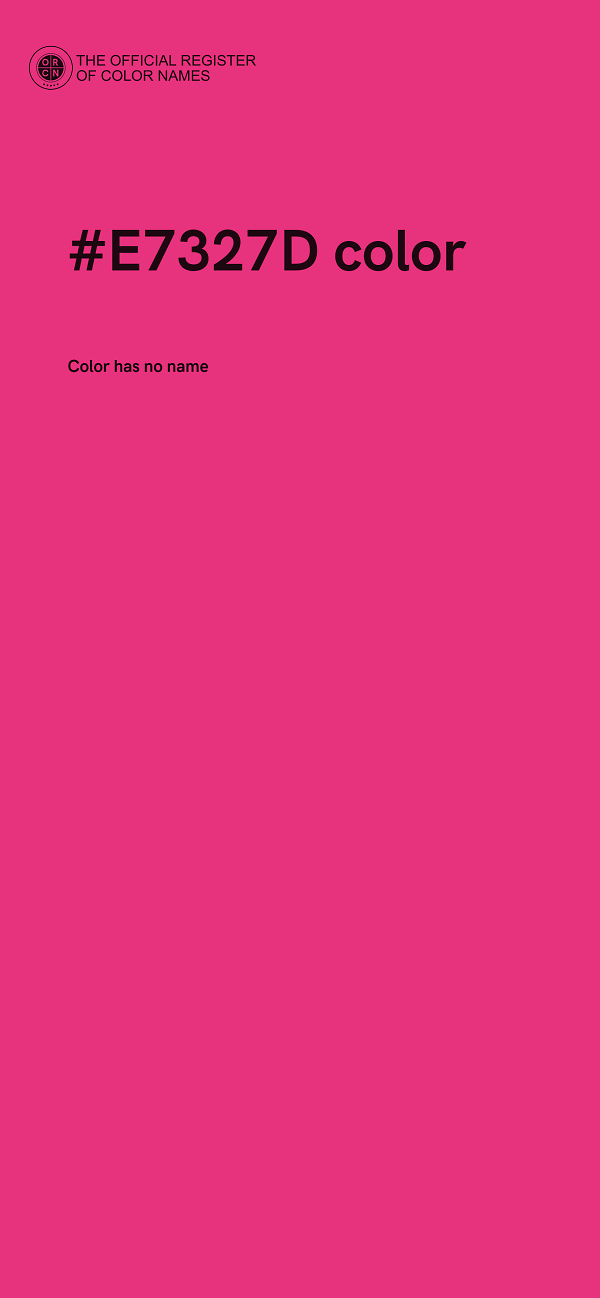 #E7327D color image