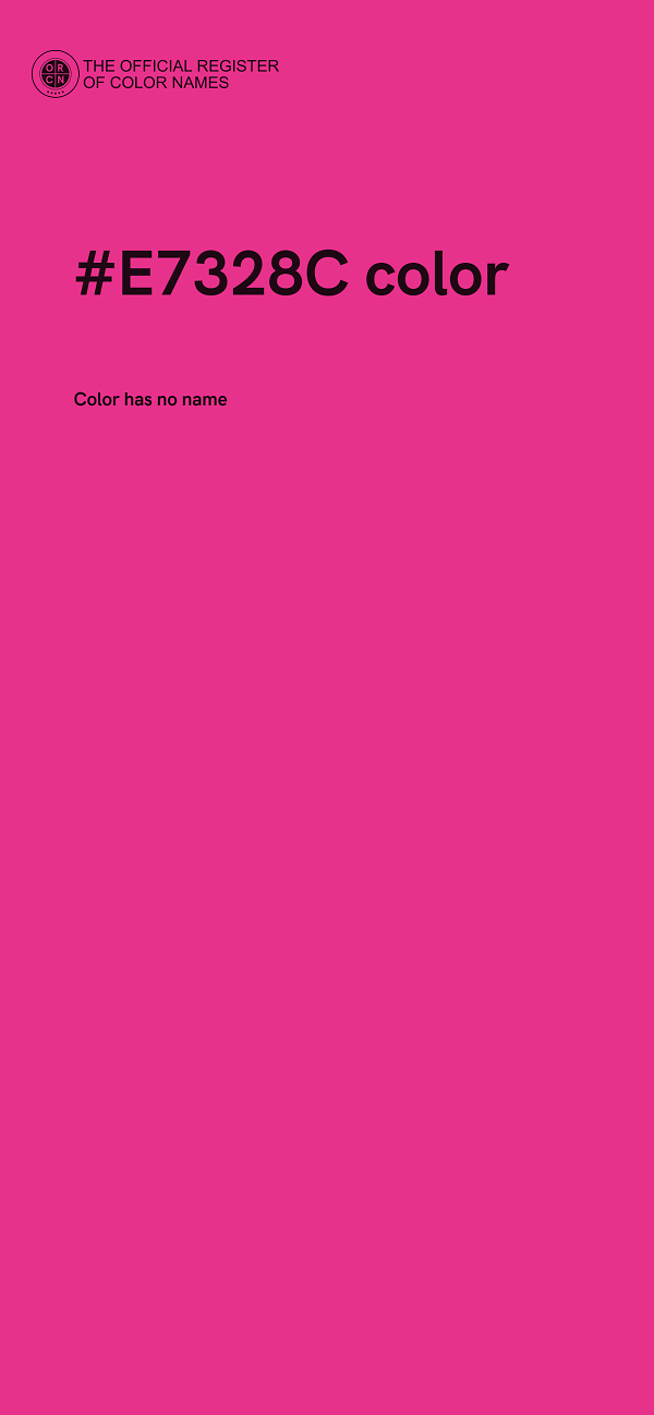 #E7328C color image