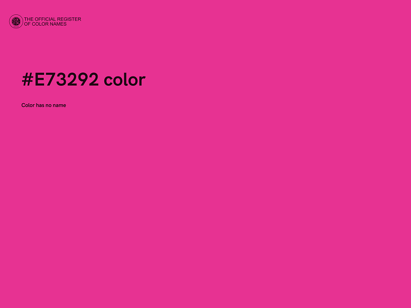 #E73292 color image