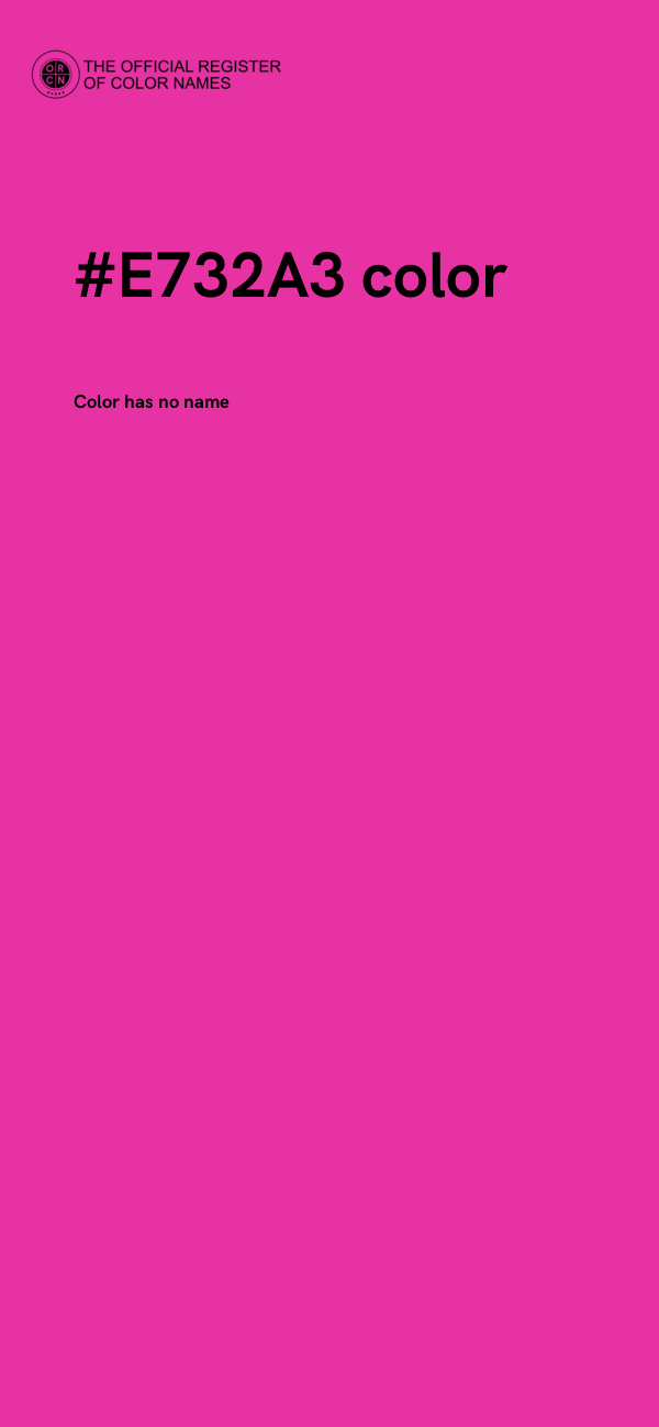#E732A3 color image