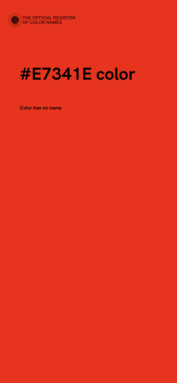 #E7341E color image